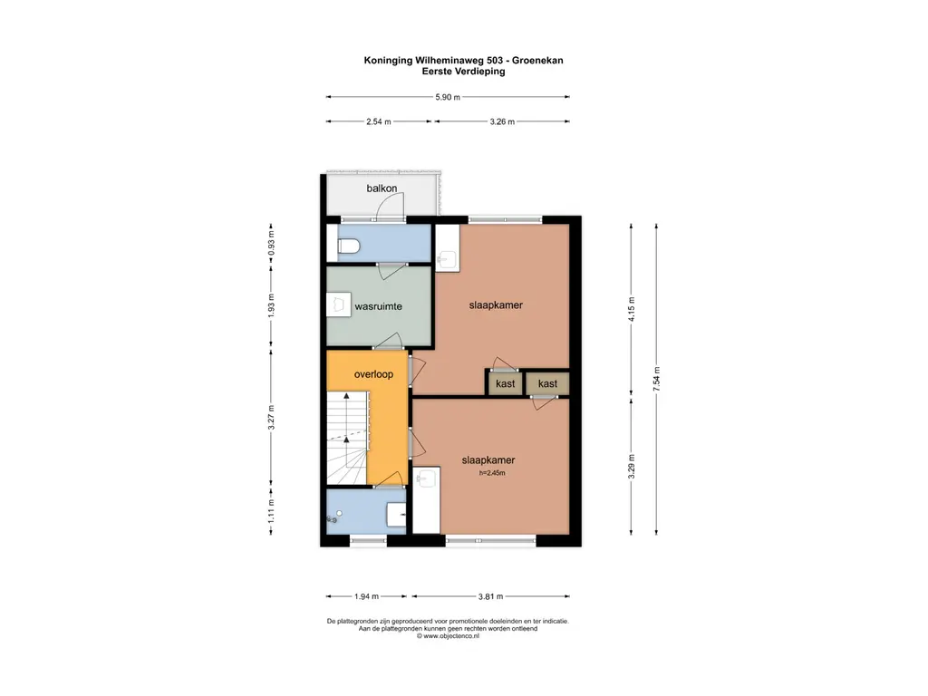 Plattegrond 2 Koningin Wilhelminaweg 503