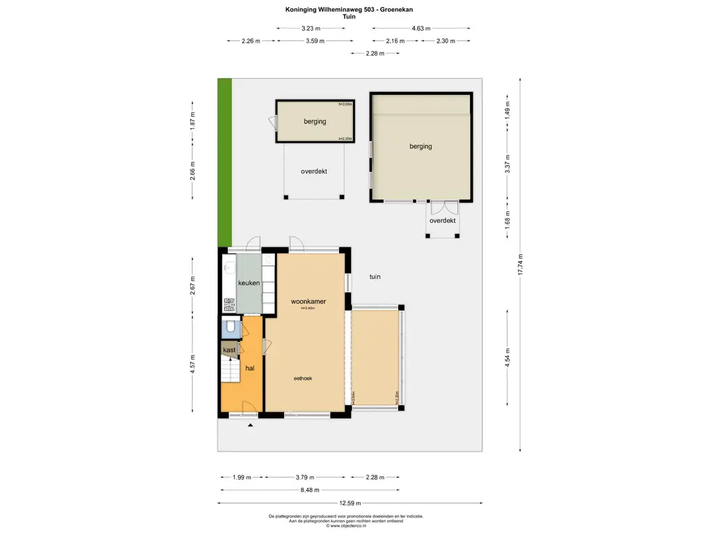 Plattegrond 5 Koningin Wilhelminaweg 503