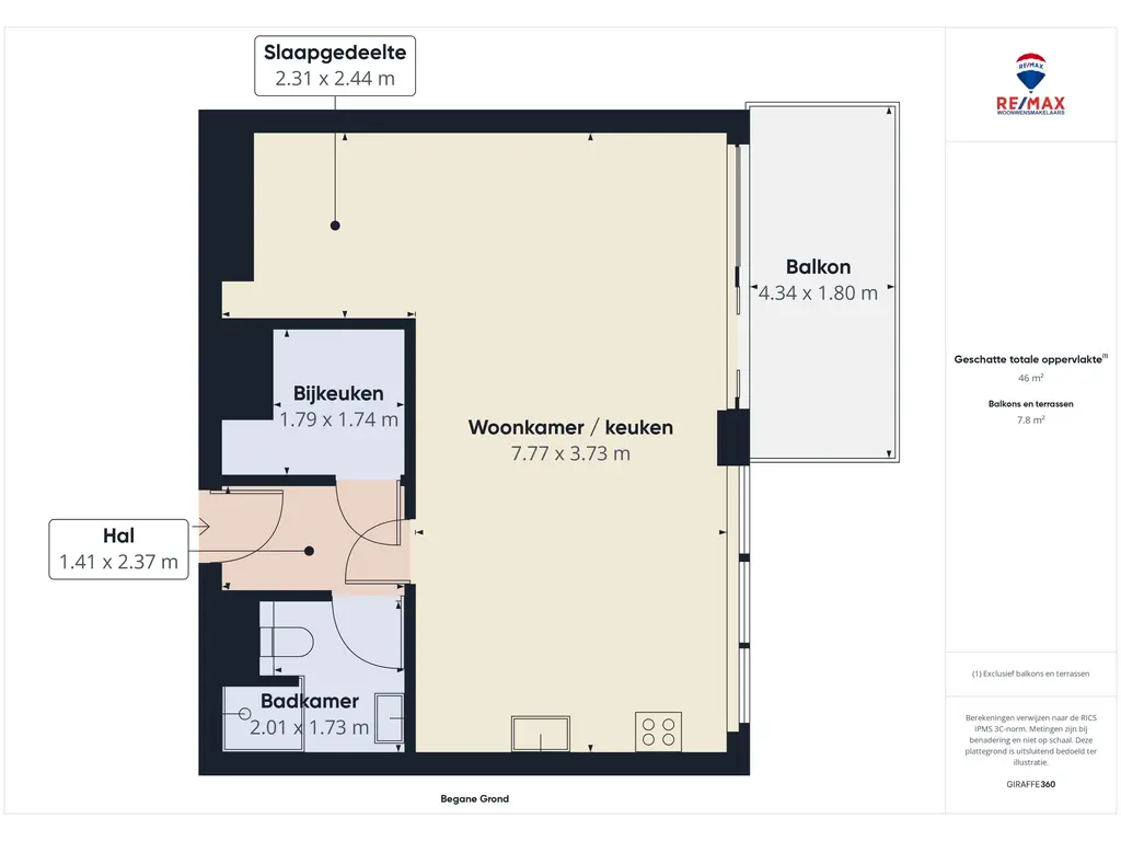 Plattegrond 1 Noordlaan 21