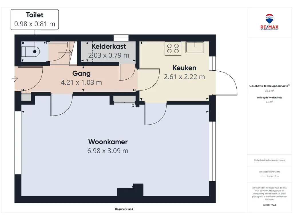 Plattegrond 1 Begoniastraat 22