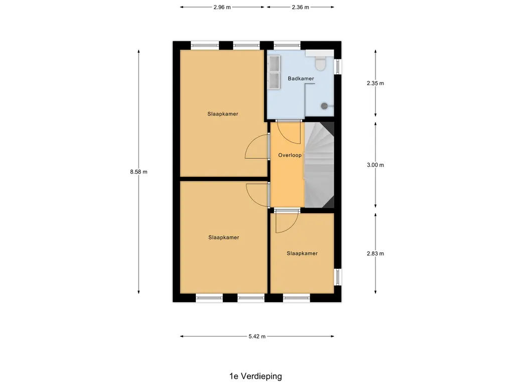 Plattegrond 3 Van Huessenleede 8