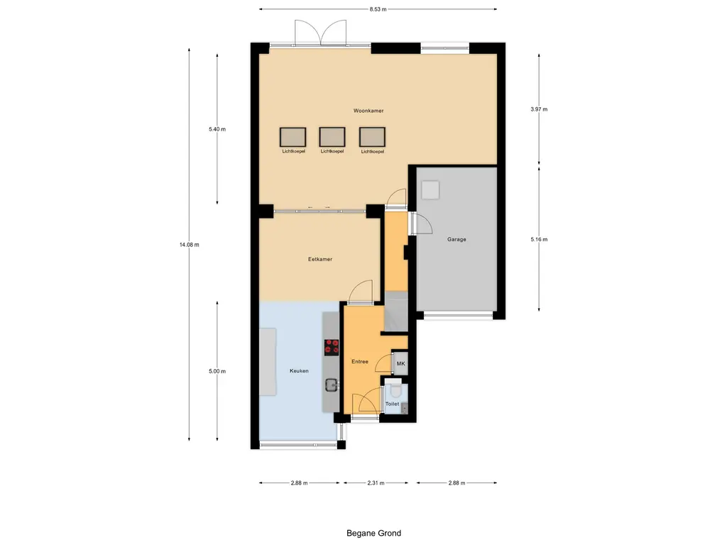 Plattegrond 1 Van Huessenleede 8