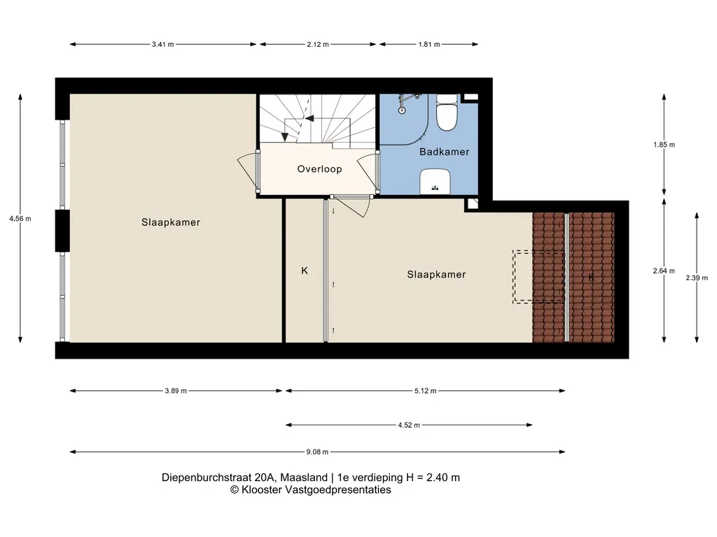 Plattegrond 3 Diepenburchstraat 20a