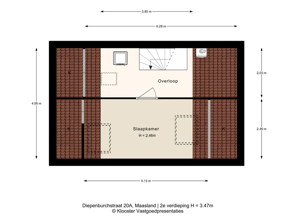 Plattegrond 5 Diepenburchstraat 20a
