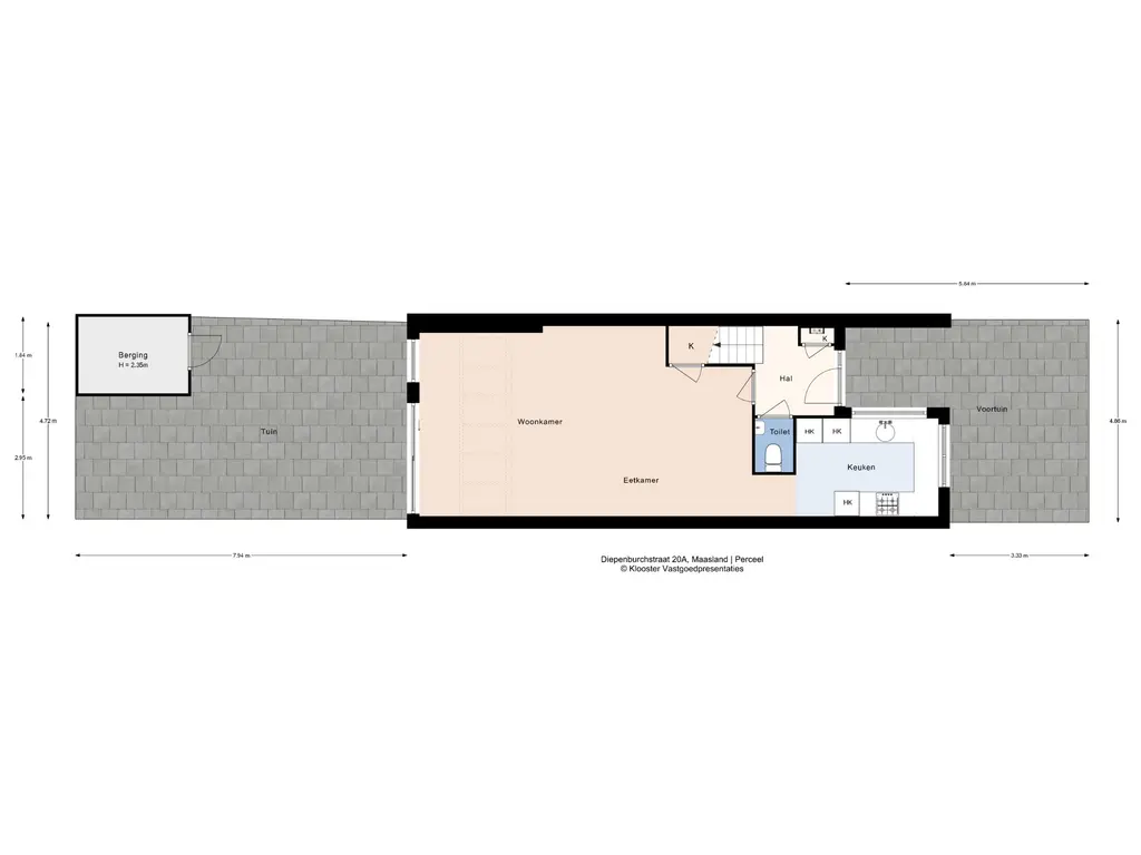 Plattegrond 7 Diepenburchstraat 20a