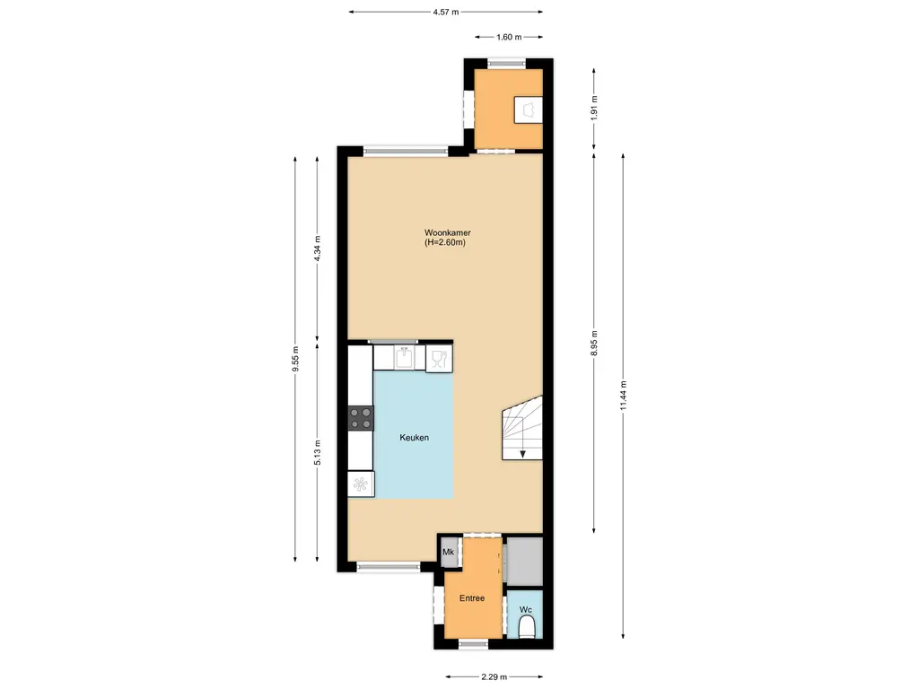 Plattegrond 1 Poortland 44