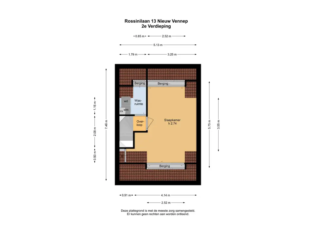 Plattegrond 3 Rossinilaan 13