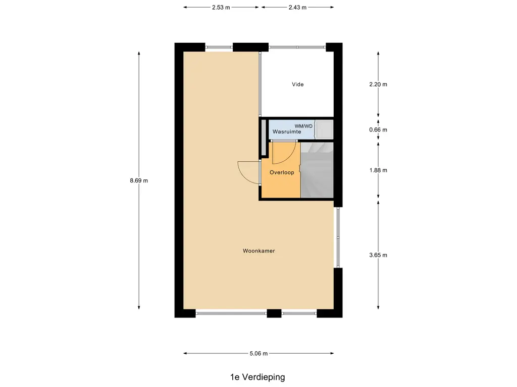 Plattegrond 3 Waddenring 205