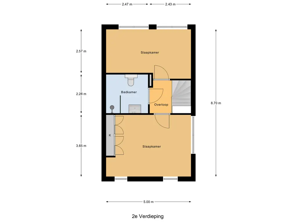 Plattegrond 5 Waddenring 205
