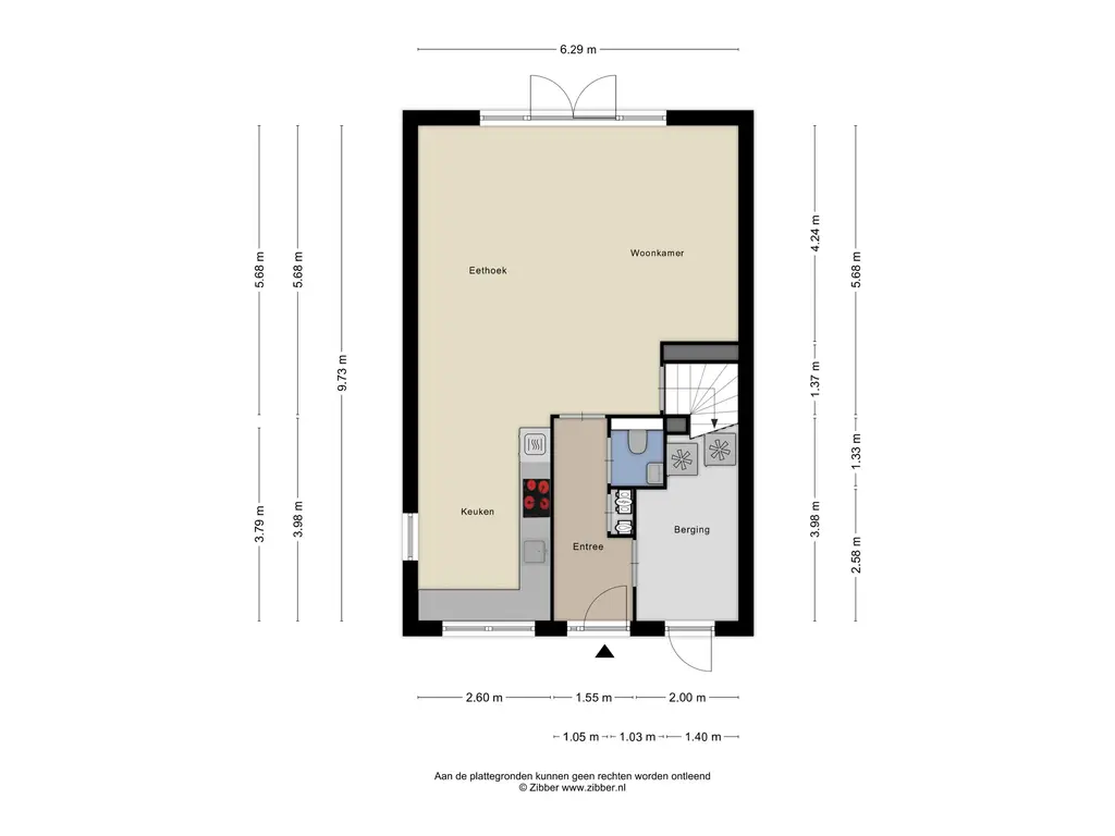 Plattegrond 1 Willem Kloosstraat 108