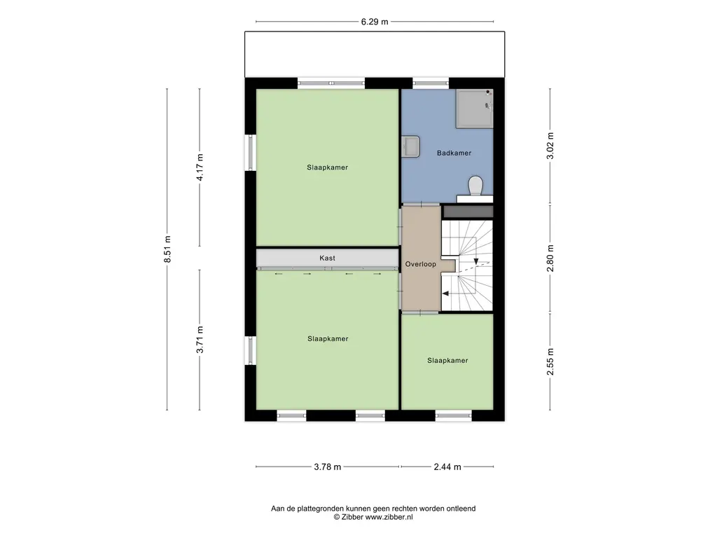 Plattegrond 3 Willem Kloosstraat 108