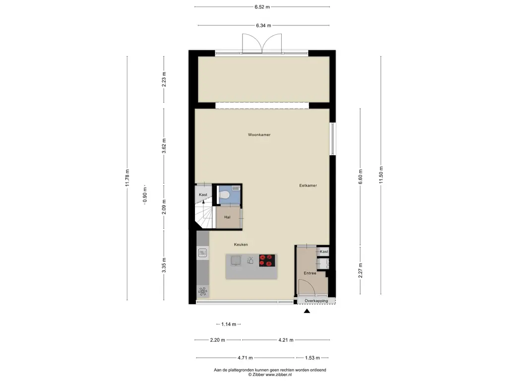 Plattegrond 1 Spakenburglaan 76
