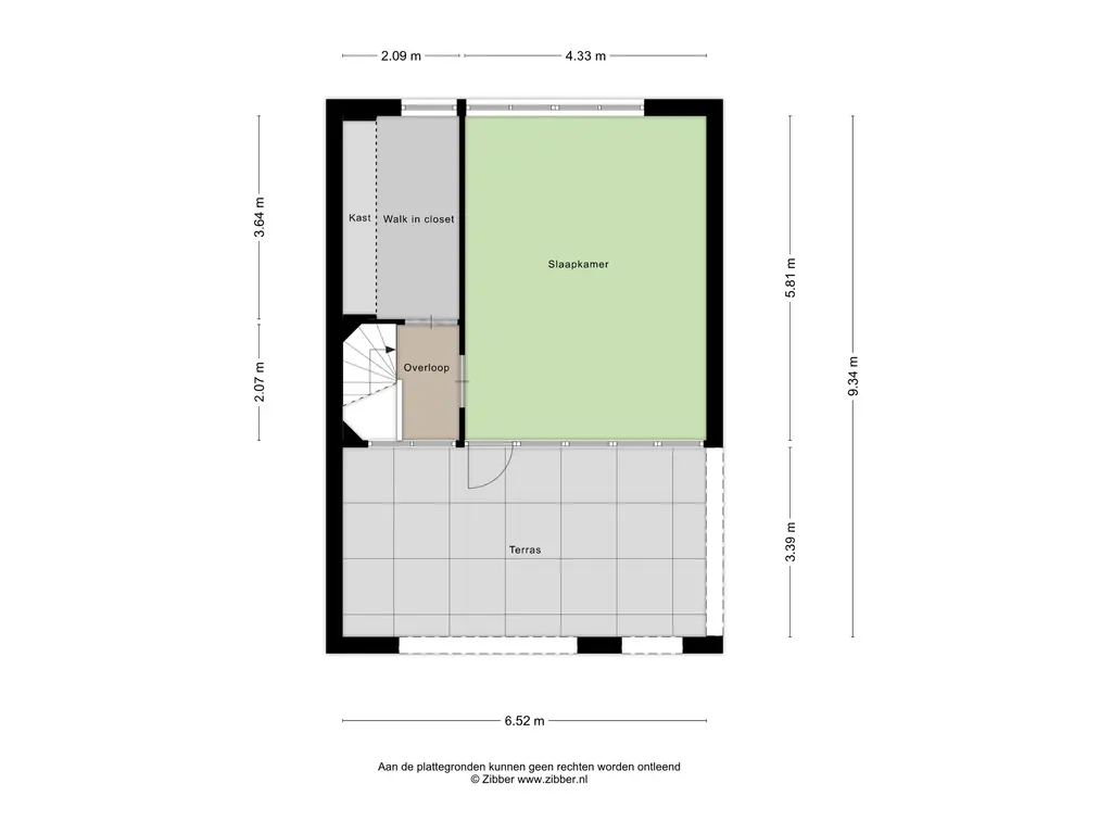 Plattegrond 4 Spakenburglaan 76