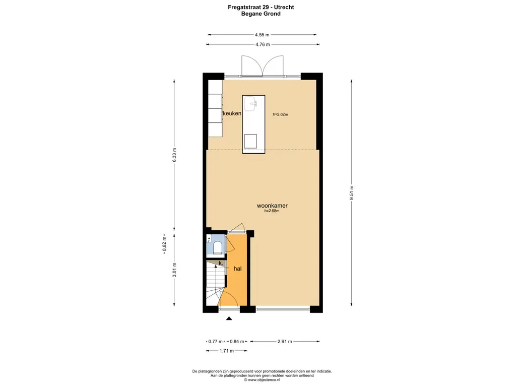 Plattegrond 1 Fregatstraat 29