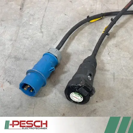 Verlengkabel 16A, 230V CEE naar SCHUKO 12,5 mtr