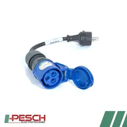 Verloopkabel SCHUKO naar CEE 230V 16Amp