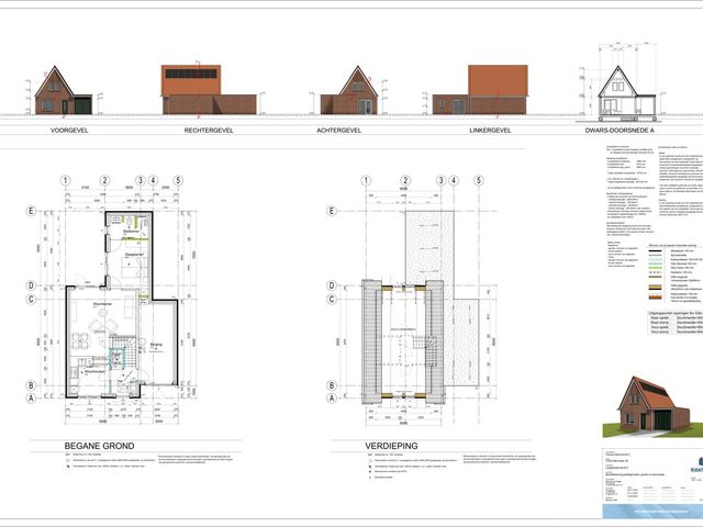 Vrijstaande woning , Hoek