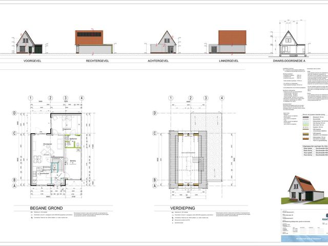 Vrijstaande woning , Hoek