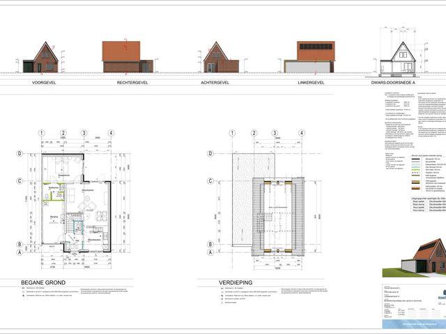 Vrijstaande woning , Hoek