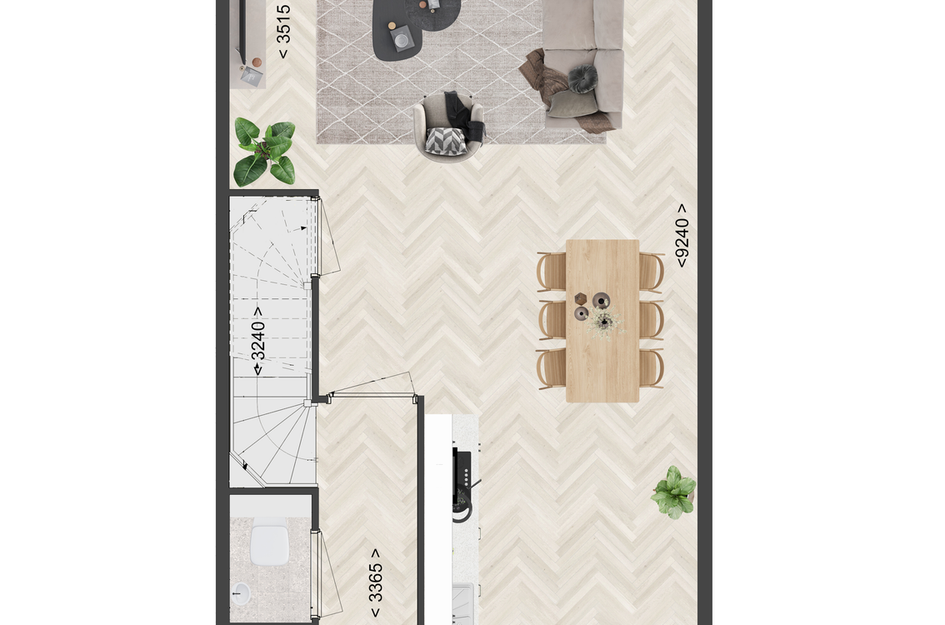 Hoek- en tussenwoningen 