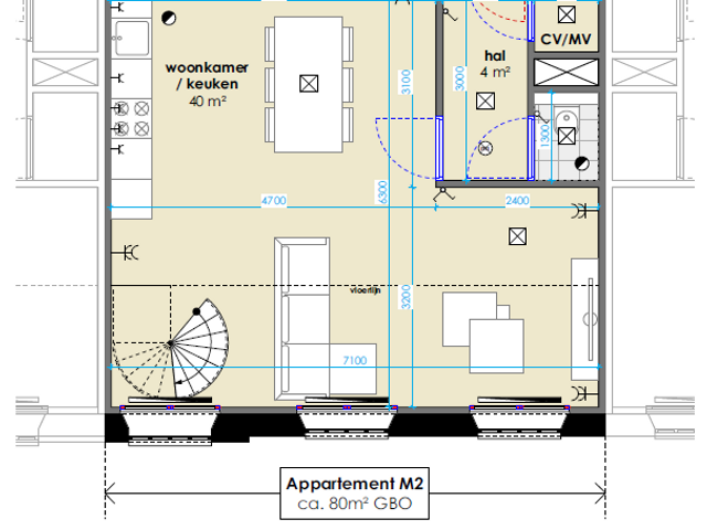 Muziekschool appartementen , Dordrecht