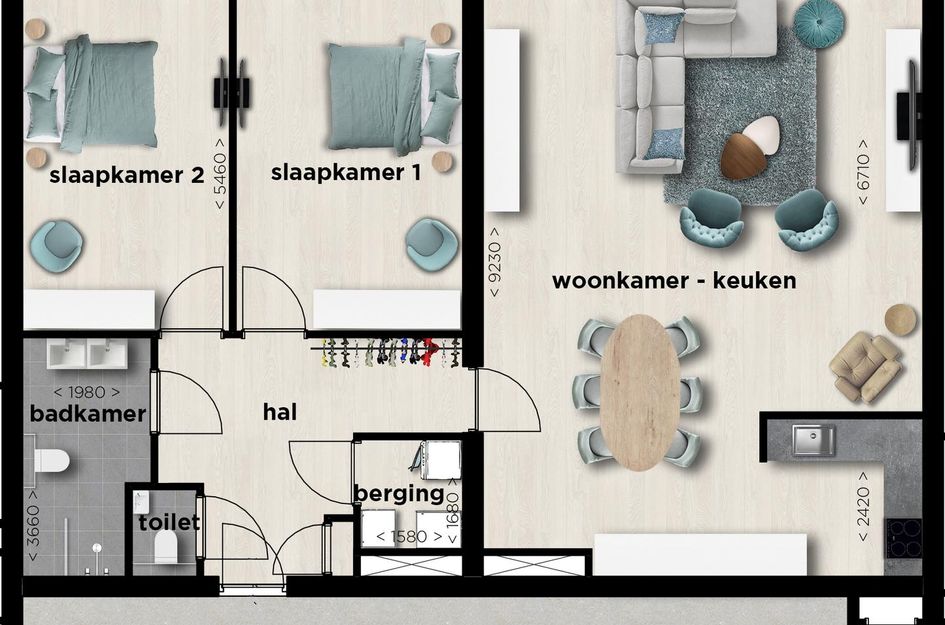 Oostelijk Bolwerk type H, bnr. 3-2 