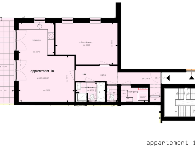 Type 2, Villa Zorgvliet Eerste Verdieping , Wolphaartsdijk