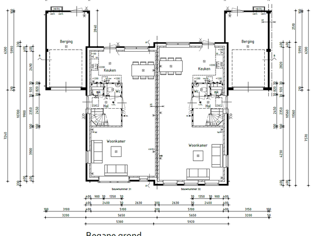 Twee-onder-één-kapwoning , 'T Zand