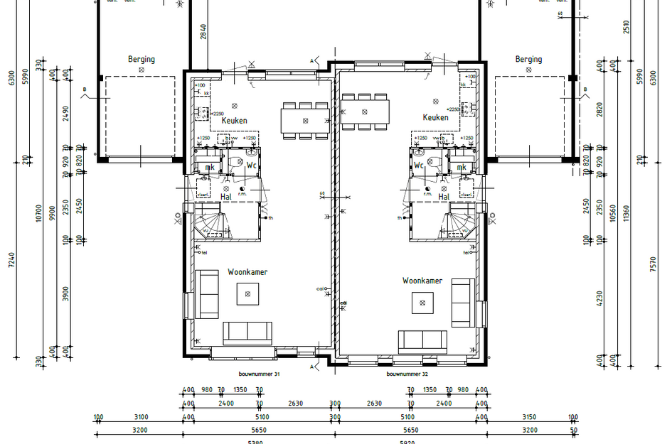 Twee-onder-één-kapwoning 