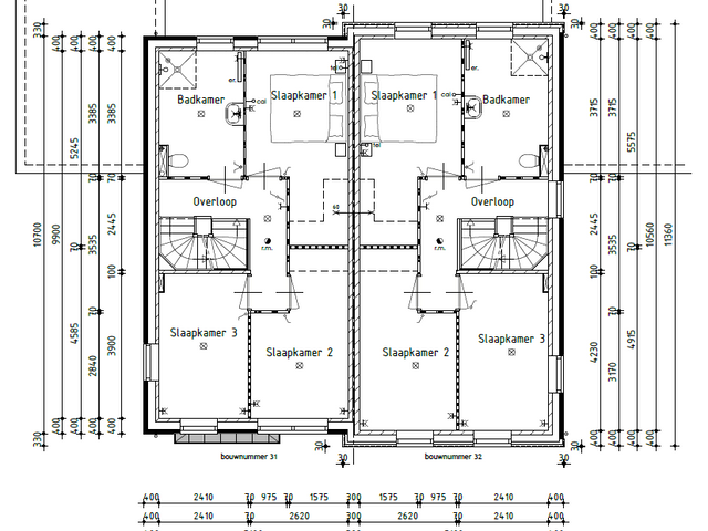 Twee-onder-één-kapwoning , 'T Zand