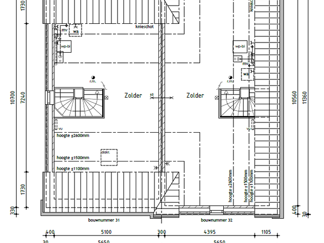 Twee-onder-één-kapwoning , 'T Zand