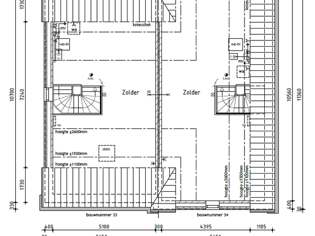 Twee-onder-één-kapwoning , 'T Zand