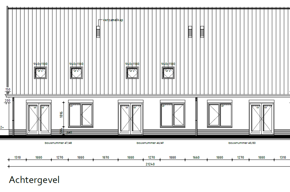 3/1 kap - tussenwoning met punt 