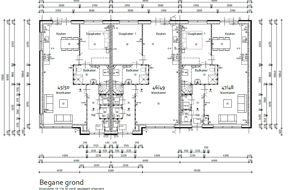 3/1 kap - tussenwoning met punt 