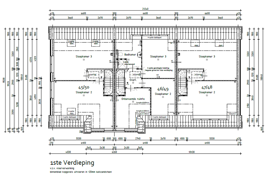 3/1 kap - tussenwoning met punt 