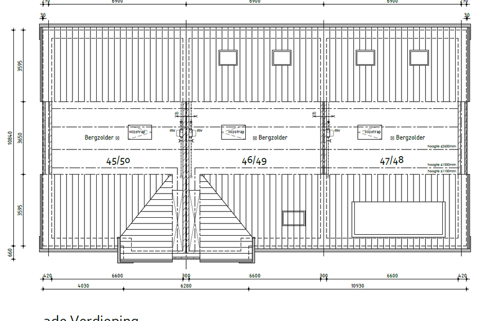 3/1 kap - tussenwoning met punt 