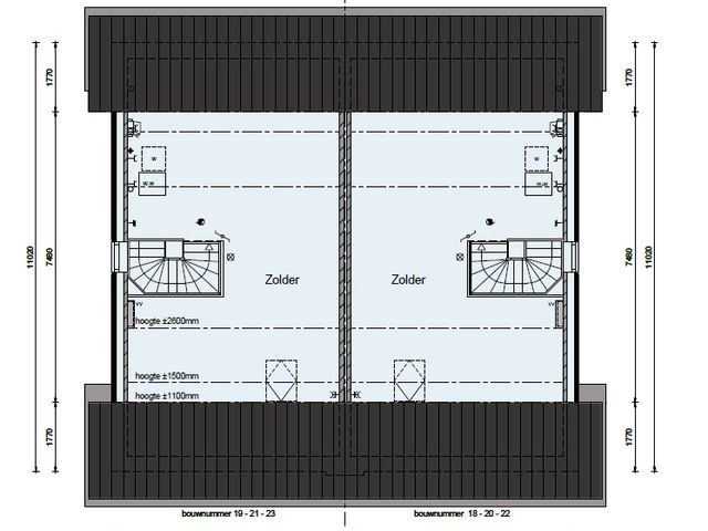 Twee-onder-een-kapwoningen , Den Oever