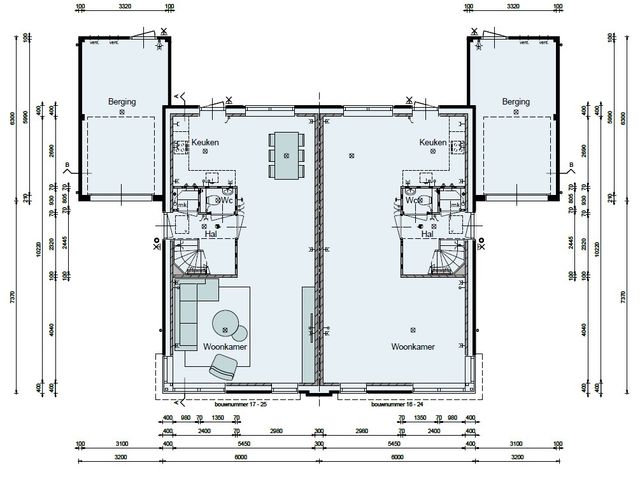 Twee-onder-een-kapwoningen , Den Oever