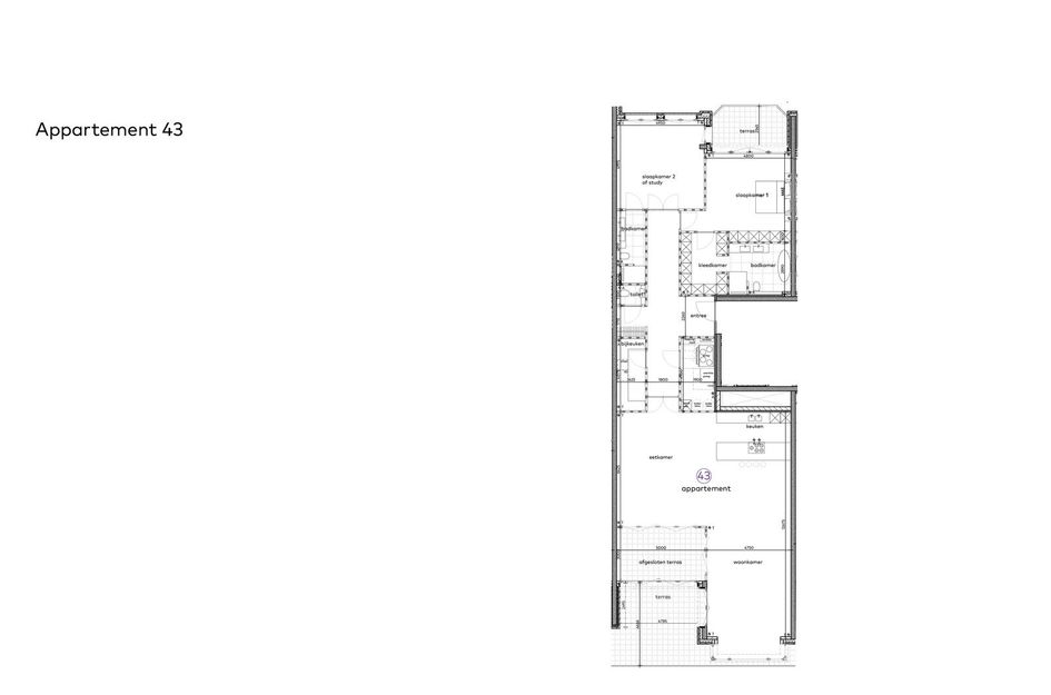 Gebouw II - Eerste verdieping 