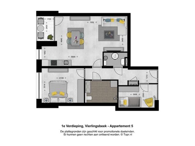 Appartement type E , Vierlingsbeek