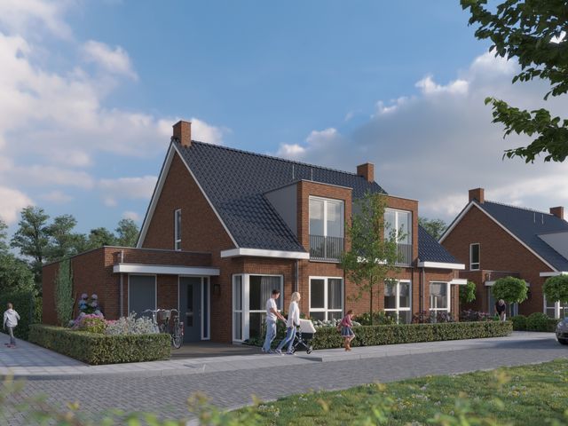Twee-onder-een-kap woning , Fijnaart