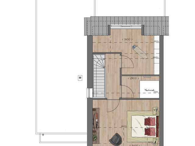 Twee-onder-een-kap woning , Fijnaart