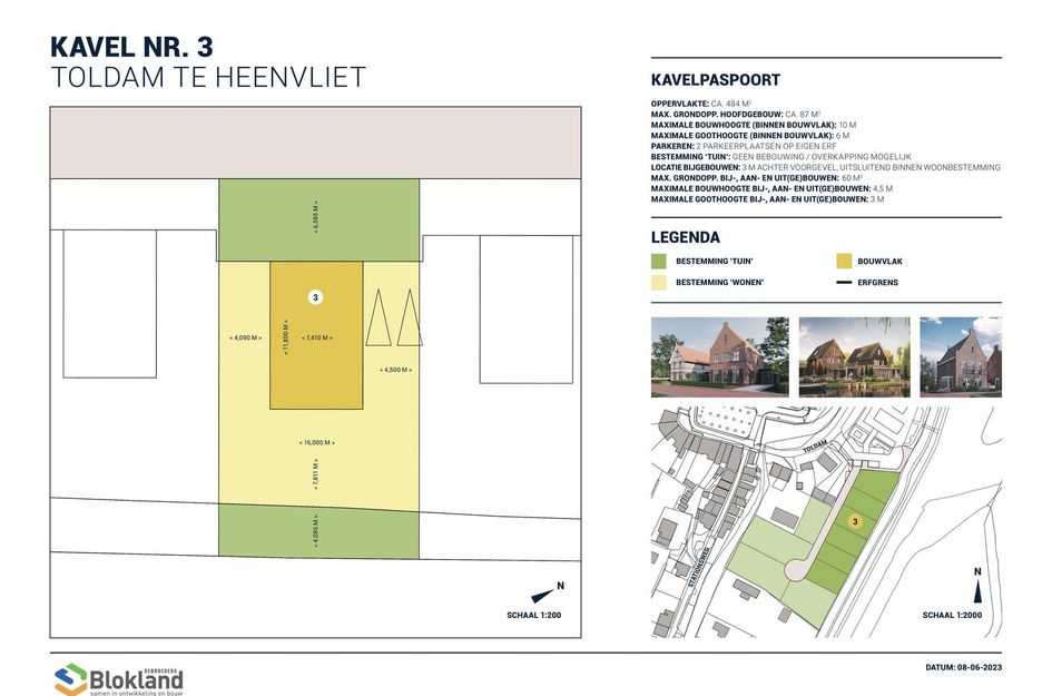 Kavel 3 Toldam in Heenvliet 