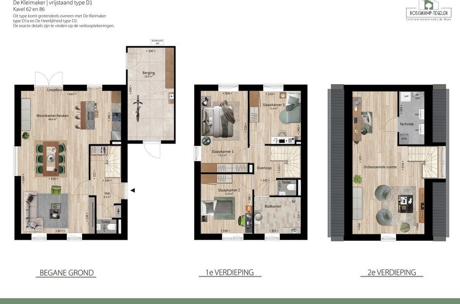 Vrijstaande woning type D1 - de Kleimaker 