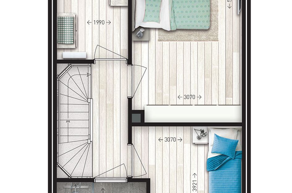 Tussenwoningen - type B 