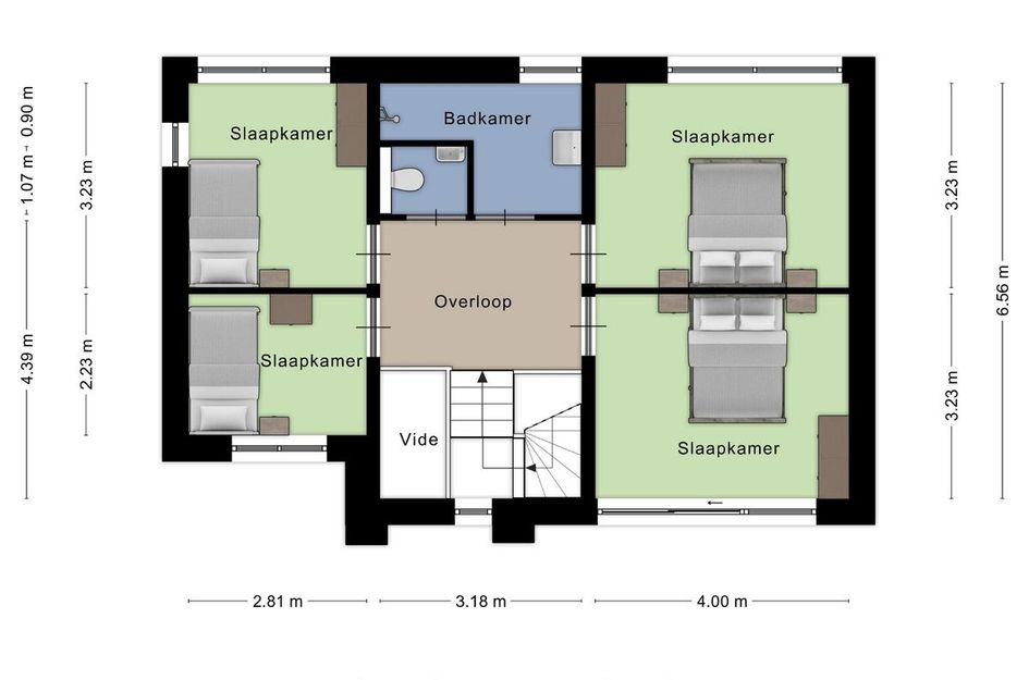 Vrijstaand plat dak 