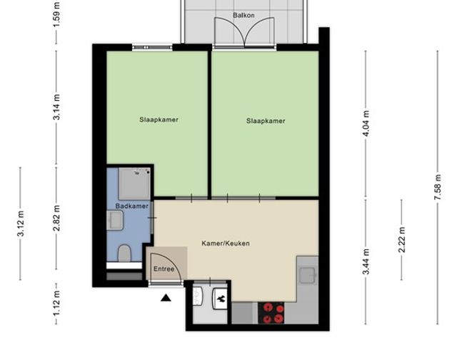 1e Middellandstraat 72B, Rotterdam