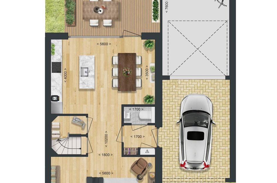 Type A9: Twee-onder-een-kapwoning 