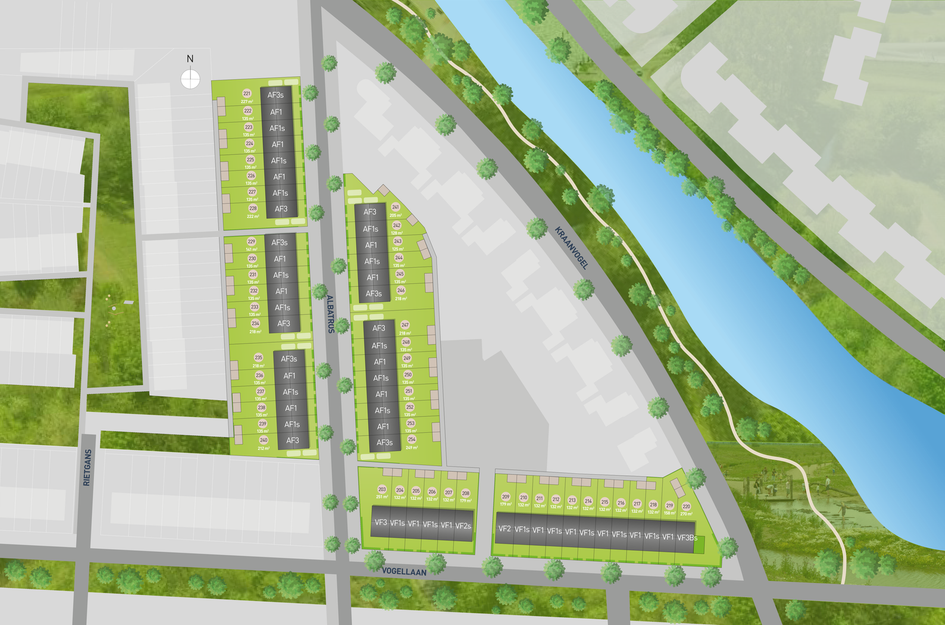 VF1s (Vogellaan) | tussenwoning 