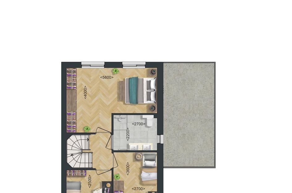 Type A6: Twee-onder-een-kapwoning 